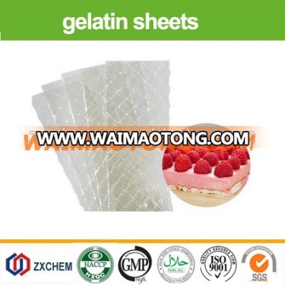 halal edible leaf gelatin bulk sell gelatin leaf High Transparency